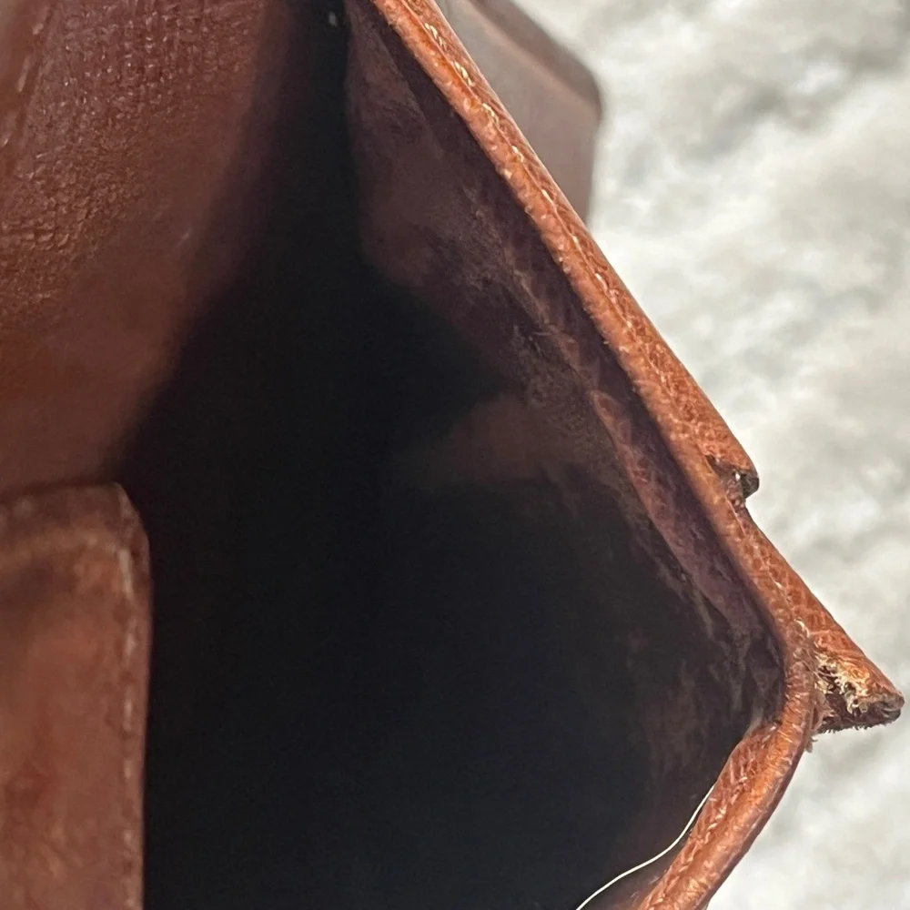 Vintage Louis Vuitton Monogram Canvas Bifold Wallet w/ Snap Pocket Coin Pouch